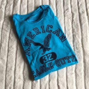 Blue American Eagle Short Sleeve
